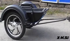 Тележка прицепная для мопедов, мотоциклов  (БЕЗ КОРЫТА)