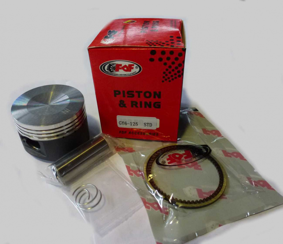 Поршневой комплект 4Т 152QMI D52,4 р15мм (с тефлоновым покрытием)