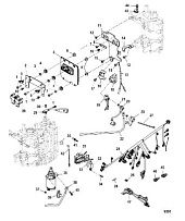 Электрические компоненты 4-Х ТАКТНОГО ПЛМ MERCURY 40 Серийный номер от 1B227000 до 1B344398