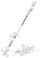 Подвеска передняя и лыжа снегохода ТАЙГА ВАРЯГ 550 (часть 2)