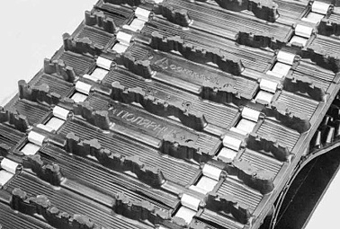 Гусеница увеличенного зацепа 23мм для снегохода Ермак 600S Полярник (64 шага)