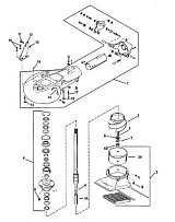 Струйный насос в сборе 2-Х ТАКТНОГО ПЛМ MERCURY 50EO Серийный номер от 9683055 до 9885344