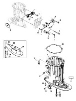 Корпус карданного вала 4-Х ТАКТНОГО ПЛМ MERCURY 135 Серийный номер от 1B2270001 до 1B381711