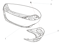 Капот верх 4-Х ТАКТНОГО ПЛМ HIDEA F2,5