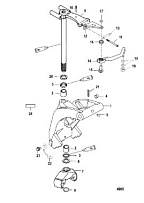 Поворотный кронштейн 2-Х ТАКТНОГО ПЛМ MERCURY 60 Серийный номер от 0T980000 и выше