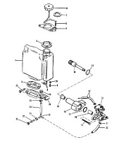 Компоненты закачки масла 2-Х ТАКТНОГО ПЛМ MERCURY 90 Серийный номер от 9589039 до 9793576