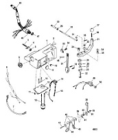 Ручки руля комплект 2-Х ТАКТНОГО ПЛМ MERCURY 60 Серийный номер от 0P325500 и выше