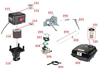 Система подачи топлива мотобкусировщика IRBIS МУХТАР-15 (2018 г.) (с реверсом)