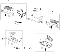 Подножки МОТОЦИКЛА Racer RC250GY-C2A Panther Lite