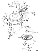 Стартер в сборе (ручной) 2-Х ТАКТНОГО ПЛМ MERCURY 90 Серийный номер от 0G760300 до 0T979999