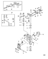 Поворотный кронштейн, Non-Power Tilt 4-Х ТАКТНОГО ПЛМ MERCURY 9.9 Серийный номер от 0R042475 и выше