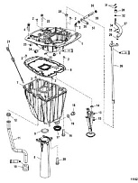 Выхлопная труба 4-Х ТАКТНОГО ПЛМ MERCURY 100 Серийный номер от 1B227000 до 1B366822