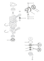 Коленчатый вал лодочного мотора YAMAHA 50H · 2005 — 2015