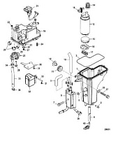 Паросепаратор 4-Х ТАКТНОГО ПЛМ MERCURY 50 Серийный номер от 1C050252 и выше