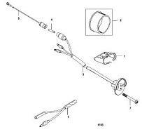 Комплект выключателей, отделка 2-Х ТАКТНОГО ПЛМ MERCURY 50EO Серийный номер от 0P017000 до 0P325499