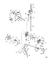 Топливный насос электрический (Дизайн 2) 2-х тактного ПЛМ MERCURY 40 M Серийный номер от 00P017000 до 0P325499