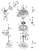 Ручной стартер 2-х тактного ПЛМ MERCURY 30 M Серийный номер от 0N001875 до 0N055504