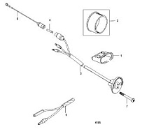 Компоненты гидроподъема 4-Х ТАКТНОГО ПЛМ MERCURY 60 Серийный номер от 1C000001 до 1C050251