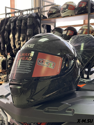 Шлем интеграл HETOSHI QIKE CARBON FIBER XD1-474 цв.Черный р. XL