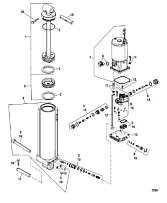 Компоненты гидроподъема 4-Х ТАКТНОГО ПЛМ MERCURY 100 Серийный номер от 1B227000 до 1B366822