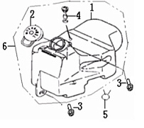 Топливный бак (Часть 2) СКУТЕРА STELS LEADER 50
