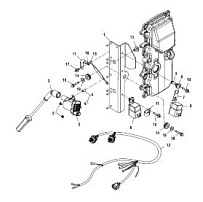 Катушка, USA-0T979999/BEL-0P325499 и ниже 4-Х ТАКТНОГО ПЛМ MERCURY 50 Серийный номер от 0T409000 до 1B344306