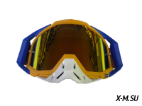 Очки мотокросс 100% XD3-25 коробка цв. оправы Оранжево-синий цв. стекла Оранжевый