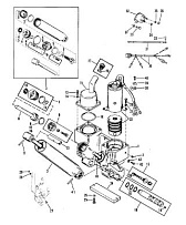 Компоненты силовой отделки 2-Х ТАКТНОГО ПЛМ MERCURY 75 Серийный номер от 0A996142 до 0B240450