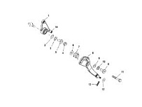 Дроссель и рычаг 4-Х ТАКТНОГО ПЛМ MERCURY 115 Серийный номер от 1B227000 до 1B366822