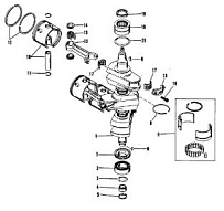 Коленвал, поршни и шатуны (#638-8532--1) 2-Х ТАКТНОГО ПЛМ MERCURY 90 Серийный номер от 9483121 до 9506480