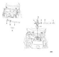 Нагреватель коллектора 2-х тактного ПЛМ MERCURY 40 M Серийный номер от 0T980000 до 0T999999