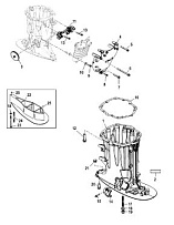 Корпус карданного вала 4-Х ТАКТНОГО ПЛМ MERCURY 135 Серийный номер от 0P419487 до 0P464487
