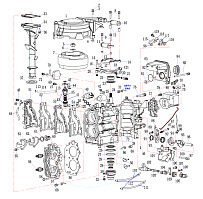 Двигатель 2-х тактного ПЛМ SEANOVO 15F