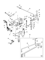 Компоненты набора рукоятки рулевого управления 4-Х ТАКТНОГО ПЛМ MERCURY 115 Серийный номер от 0T178500 до 0T800999