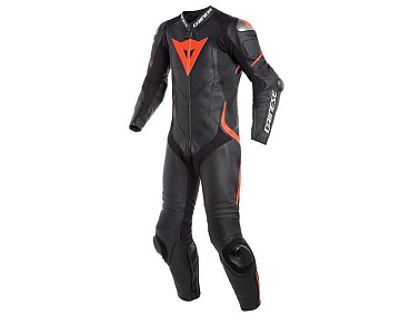 Комбинезон кож. LAGUNA SECA 4 1PC PERF. BLACK/BLACK/FLUO-RED