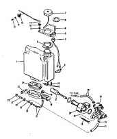Компоненты закачки масла 2-Х ТАКТНОГО ПЛМ MERCURY 90 Серийный номер от 0A996142 до 0B240450