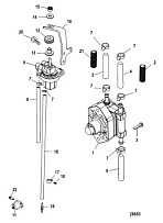 Топливный насос 4-Х ТАКТНОГО ПЛМ MERCURY 60 Серийный номер от 0P515897 и выше
