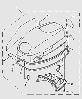 Капот 2-Х ТАКТНОГО ПЛМ TITAN TP40AMHS