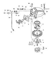 Ручной стартер 4-Х ТАКТНОГО ПЛМ MERCURY 5 Серийный номер от 0P073456 до 0P400999