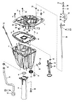 Выхлопная труба 4-Х ТАКТНОГО ПЛМ MERCURY 115 Серийный номер от 10T801000 до 1B226999