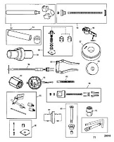 Инструменты (Часть 3) 4-Х ТАКТНОГО ПЛМ MERCURY 50 Серийный номер от 0P515897 и выше