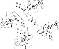 Фонарь поворотов КВАДРОЦИКЛА STELS ATV 100 RS