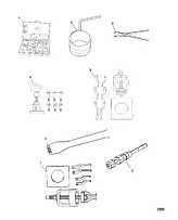 Инструменты (Часть 1) 4-Х ТАКТНОГО ПЛМ MERCURY 6 Серийный номер от 0P073456 до 0P400999