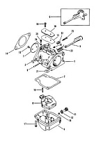 Карбюратор 2-Х ТАКТНОГО ПЛМ MERCURY 75 Серийный номер от 9506481 до 9589038