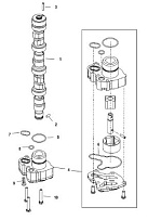 Масляный насос распредвала 4-Х ТАКТНОГО ПЛМ MERCURY 60 Серийный номер от 1C000001 до 1C050251