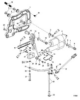 Компонеты ручки переключения передач 4-Х ТАКТНОГО ПЛМ MERCURY 135 Серийный номер от 0P464488 до 0P514868