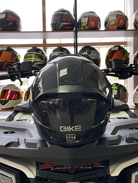 Шлем интеграл HETOSHI QIKE CARBON FIBER XD1-474 цв.Черный р. L