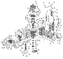 Двигатель 1 (дистанция) 2-х тактного ПЛМ SEANOVO 20F