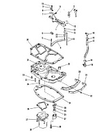 Выхлопная труба 2-Х ТАКТНОГО ПЛМ MERCURY 50EO Серийный номер от 9469200 до 9683054