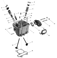 Головка цилиндра СКУТЕРА STELS VORTEX 150